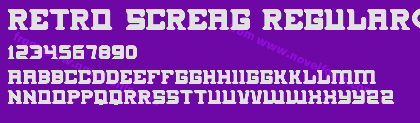 Retro Screag RegularPreview Retro Screag RegularPreview