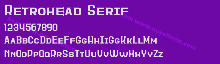 Retrohead SerifPreview Retrohead SerifPreview