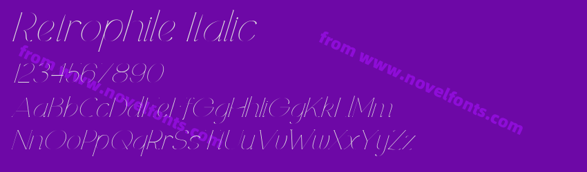 Retrophile ItalicPreview Retrophile ItalicPreview