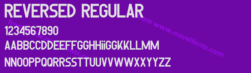 Reversed RegularPreview Reversed RegularPreview