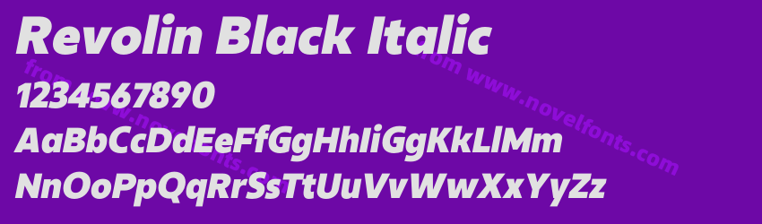 Revolin Black ItalicPreview Revolin Black ItalicPreview