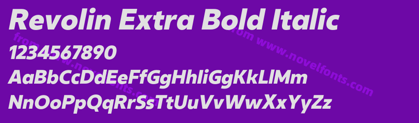Revolin Extra Bold ItalicPreview Revolin Extra Bold ItalicPreview