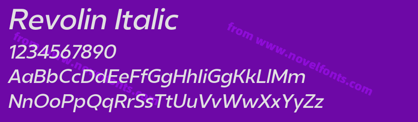 Revolin ItalicPreview Revolin ItalicPreview