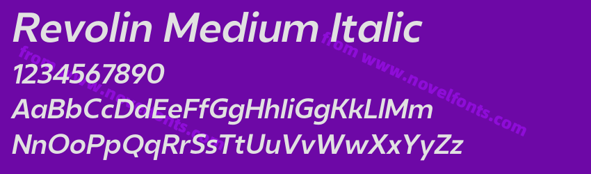 Revolin Medium ItalicPreview Revolin Medium ItalicPreview