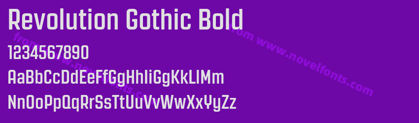 Revolution Gothic BoldPreview Revolution Gothic BoldPreview