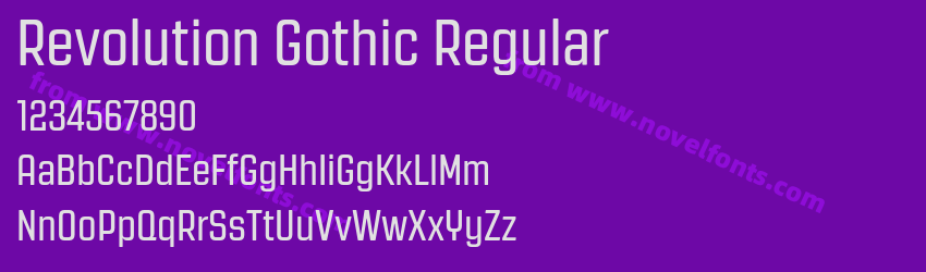 Revolution Gothic RegularPreview Revolution Gothic RegularPreview