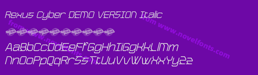 Rexus Cyber DEMO VERSION ItalicPreview Rexus Cyber DEMO VERSION ItalicPreview