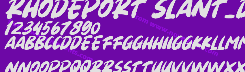 Rhodeport Slant_DEMOPreview Rhodeport Slant_DEMOPreview