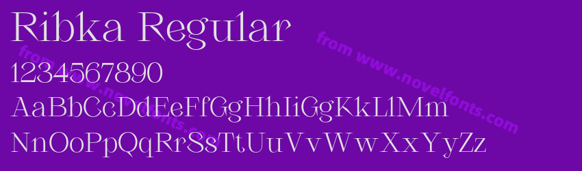 Ribka RegularPreview Ribka RegularPreview