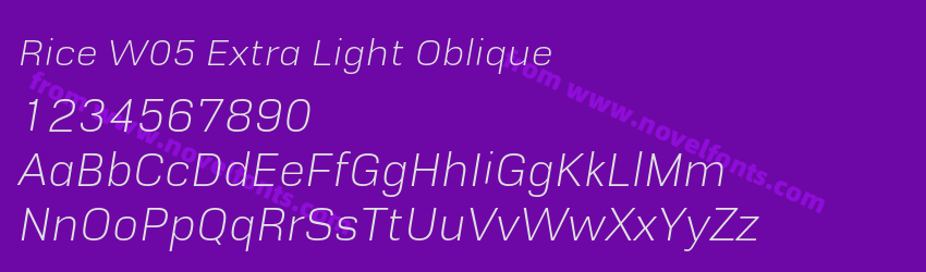Rice W05 Extra Light ObliquePreview Rice W05 Extra Light ObliquePreview
