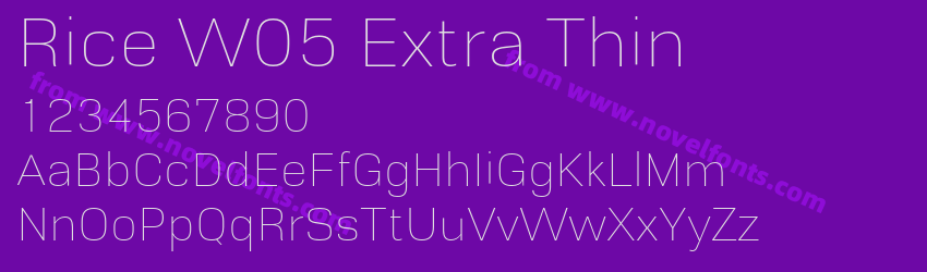 Rice W05 Extra ThinPreview Rice W05 Extra ThinPreview