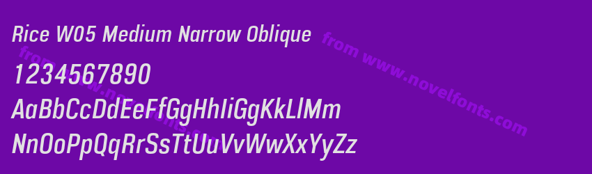 Rice W05 Medium Narrow ObliquePreview Rice W05 Medium Narrow ObliquePreview