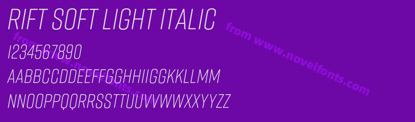 Rift Soft Light ItalicPreview Rift Soft Light ItalicPreview