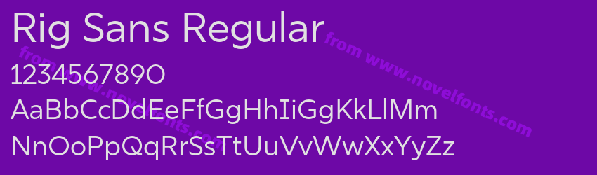 Rig Sans RegularPreview Rig Sans RegularPreview
