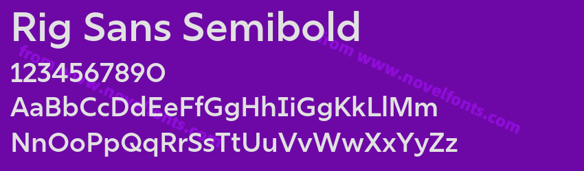 Rig Sans SemiboldPreview Rig Sans SemiboldPreview