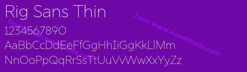 Rig Sans ThinPreview Rig Sans ThinPreview