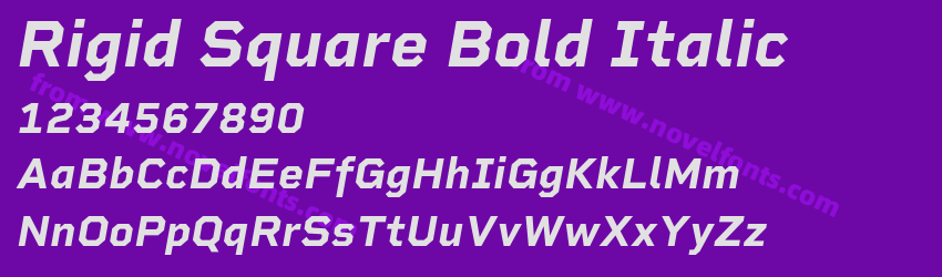 Rigid Square Bold ItalicPreview Rigid Square Bold ItalicPreview