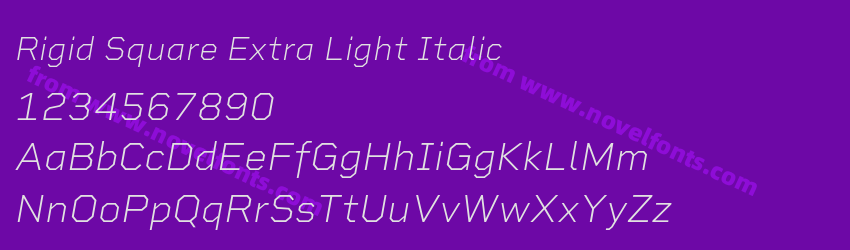Rigid Square Extra Light ItalicPreview Rigid Square Extra Light ItalicPreview
