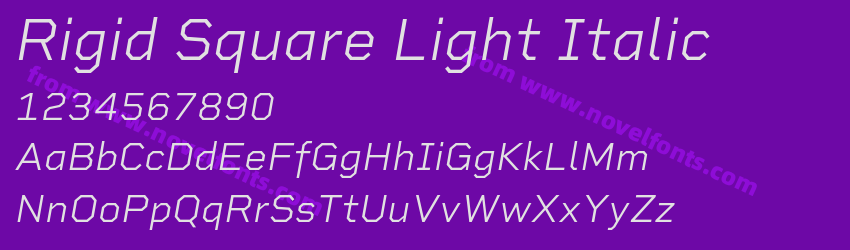Rigid Square Light ItalicPreview Rigid Square Light ItalicPreview