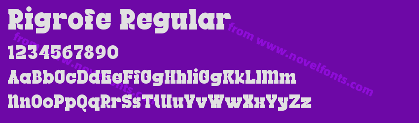 Rigrofe RegularPreview Rigrofe RegularPreview