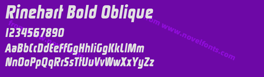 Rinehart Bold ObliquePreview Rinehart Bold ObliquePreview