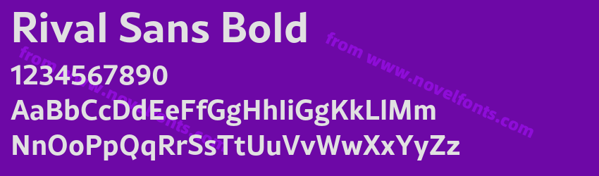 Rival Sans BoldPreview Rival Sans BoldPreview