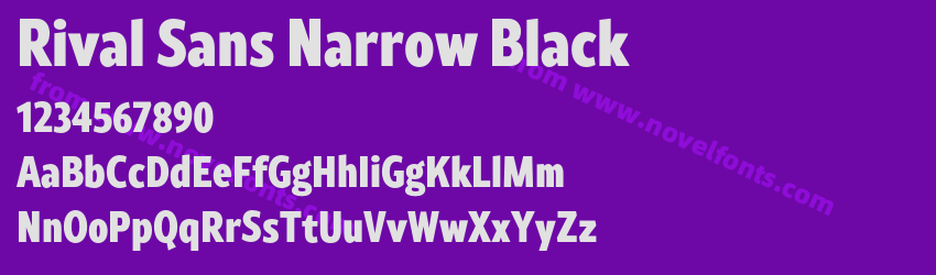 Rival Sans Narrow BlackPreview Rival Sans Narrow BlackPreview
