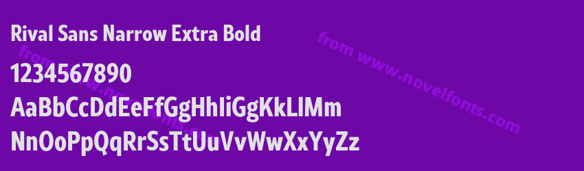 Rival Sans Narrow Extra BoldPreview Rival Sans Narrow Extra BoldPreview