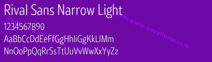 Rival Sans Narrow LightPreview Rival Sans Narrow LightPreview