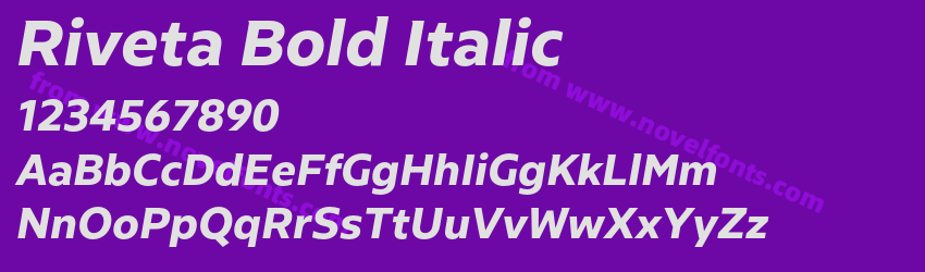Riveta Bold ItalicPreview Riveta Bold ItalicPreview