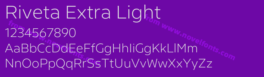 Riveta Extra LightPreview Riveta Extra LightPreview