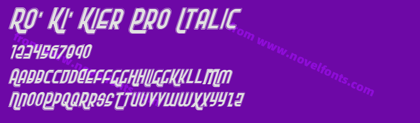 Ro' Ki' Kier Pro ItalicPreview Ro' Ki' Kier Pro ItalicPreview