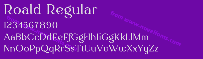 Roald RegularPreview Roald RegularPreview