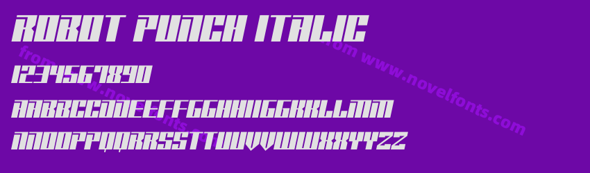 Robot Punch ItalicPreview Robot Punch ItalicPreview