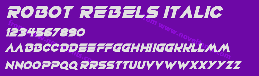 Robot Rebels ItalicPreview Robot Rebels ItalicPreview