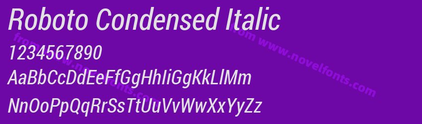 Roboto Condensed ItalicPreview Roboto Condensed ItalicPreview