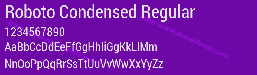 Roboto Condensed RegularPreview Roboto Condensed RegularPreview