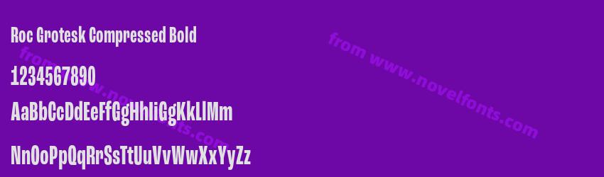 Roc Grotesk Compressed BoldPreview Roc Grotesk Compressed BoldPreview
