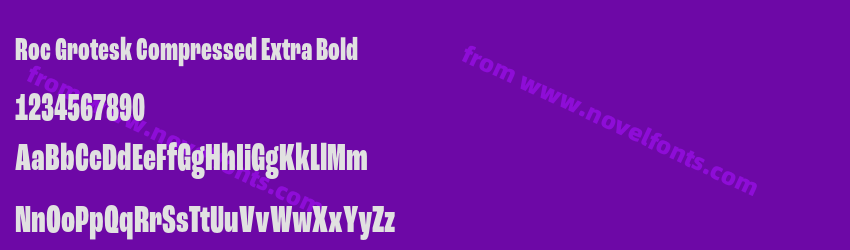 Roc Grotesk Compressed Extra BoldPreview Roc Grotesk Compressed Extra BoldPreview