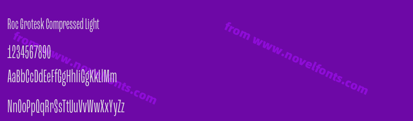 Roc Grotesk Compressed LightPreview Roc Grotesk Compressed LightPreview