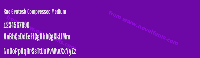 Roc Grotesk Compressed MediumPreview Roc Grotesk Compressed MediumPreview