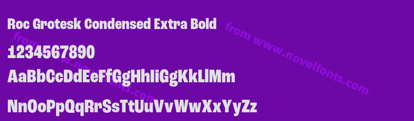 Roc Grotesk Condensed Extra BoldPreview Roc Grotesk Condensed Extra BoldPreview
