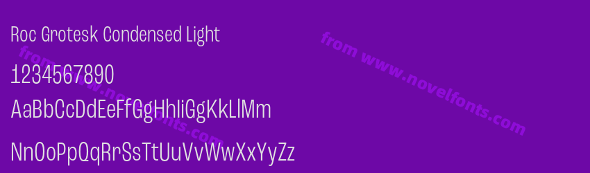 Roc Grotesk Condensed LightPreview Roc Grotesk Condensed LightPreview