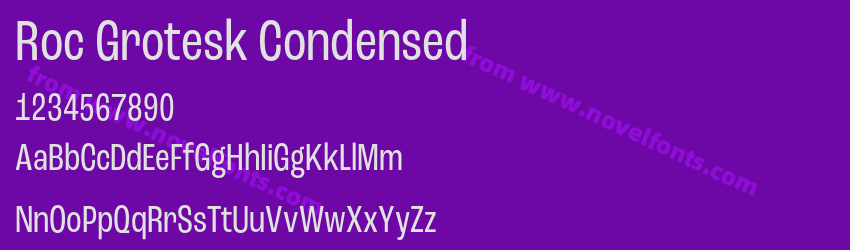Roc Grotesk CondensedPreview Roc Grotesk CondensedPreview