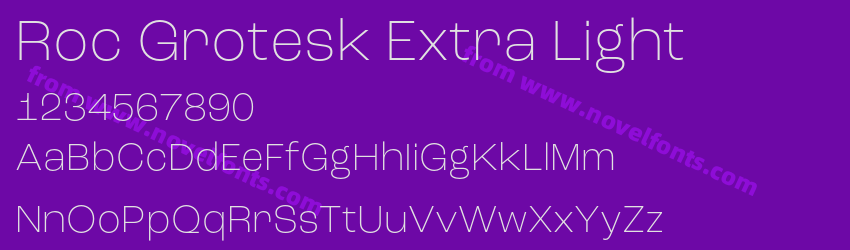 Roc Grotesk Extra LightPreview Roc Grotesk Extra LightPreview