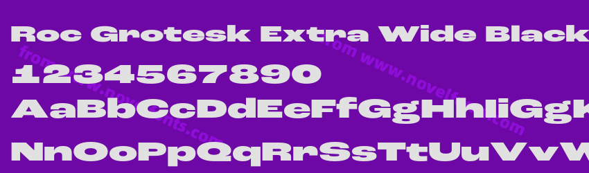 Roc Grotesk Extra Wide BlackPreview Roc Grotesk Extra Wide BlackPreview