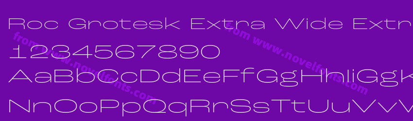 Roc Grotesk Extra Wide Extra LightPreview Roc Grotesk Extra Wide Extra LightPreview