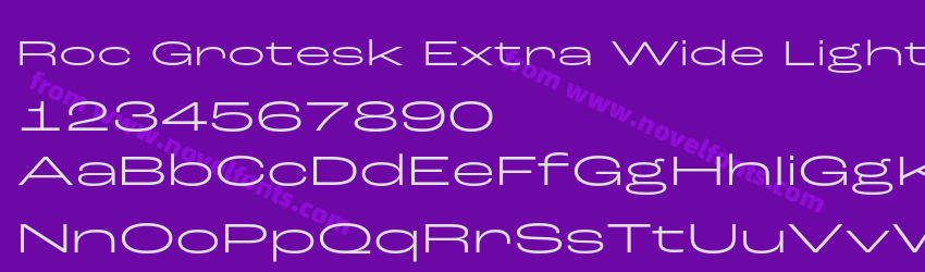 Roc Grotesk Extra Wide LightPreview Roc Grotesk Extra Wide LightPreview