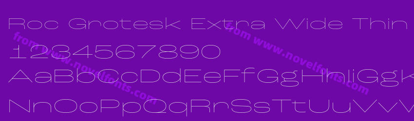Roc Grotesk Extra Wide ThinPreview Roc Grotesk Extra Wide ThinPreview
