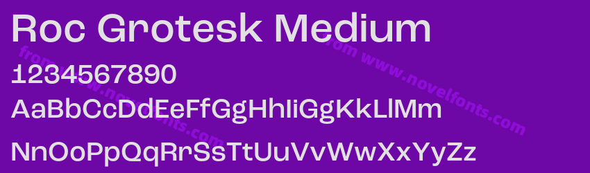 Roc Grotesk MediumPreview Roc Grotesk MediumPreview